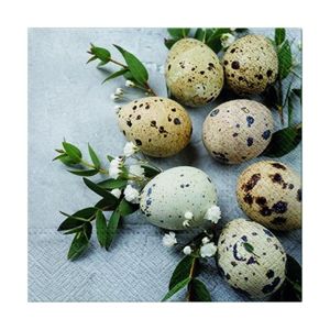 Ubrousky na dekupáž - Přírodní vajíčka - 1 ks (velikonoční ubrousky na)