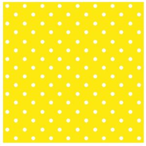 Ubrousky na dekupáž Yellow Dots - 1 ks (Ubrousky na dekupáž)