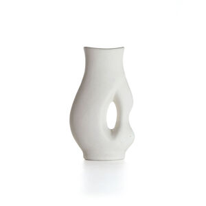 Váza z pálené hlíny - polotovar - 10x4.5x17 cm (Váza na malování)