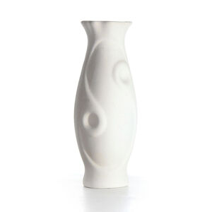 Váza z pálené hlíny - polotovar - 8x21 cm (Váza na malování)