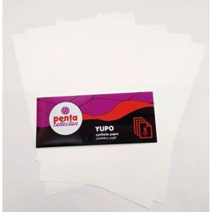 YUPO syntetický papír Pentart 5ks (Odolný syntetický papír)