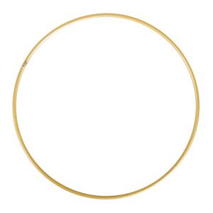 Zlatý kovový kruh na dotvoření 1 ks / různé velikosti (Kovová obruč na)